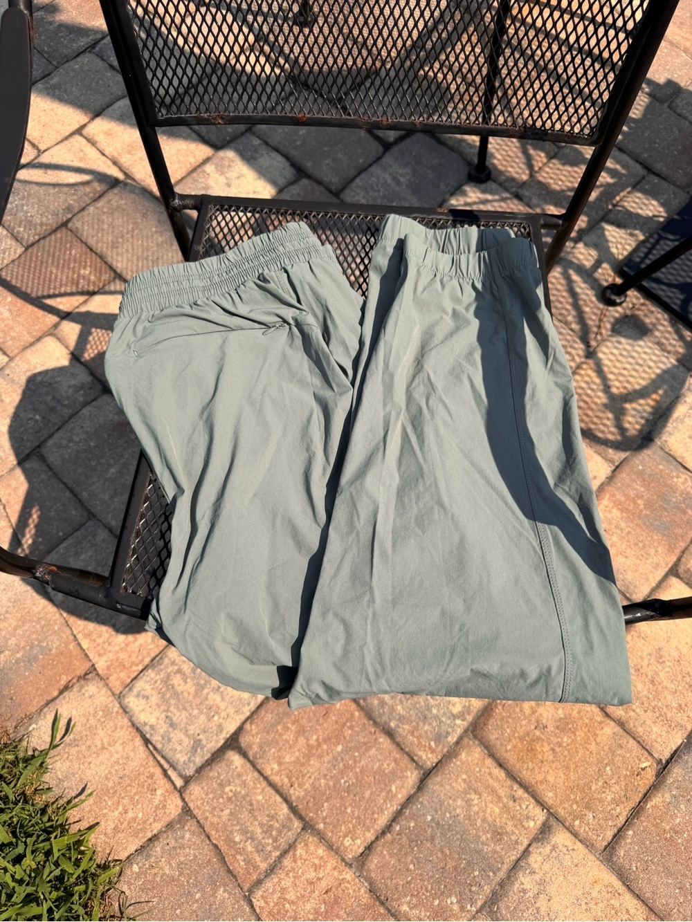 Jockey Men's Athletic Shorts — Sage Green Elastic Waist